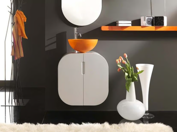 FLUX_US 11 - Wall-mounted vanity unit with doors by LASA IDEA - view 2